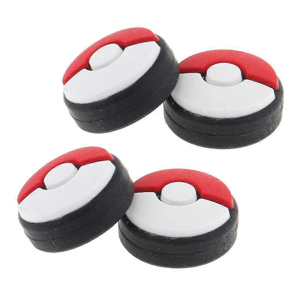 4 In 1 Poke Ball Plus Joystick Rocker Cap Thumb Grip for Nintendo Switch Controller Accessory Kit Gamepad Joypad Repair Part, Silicone Soft Feeling