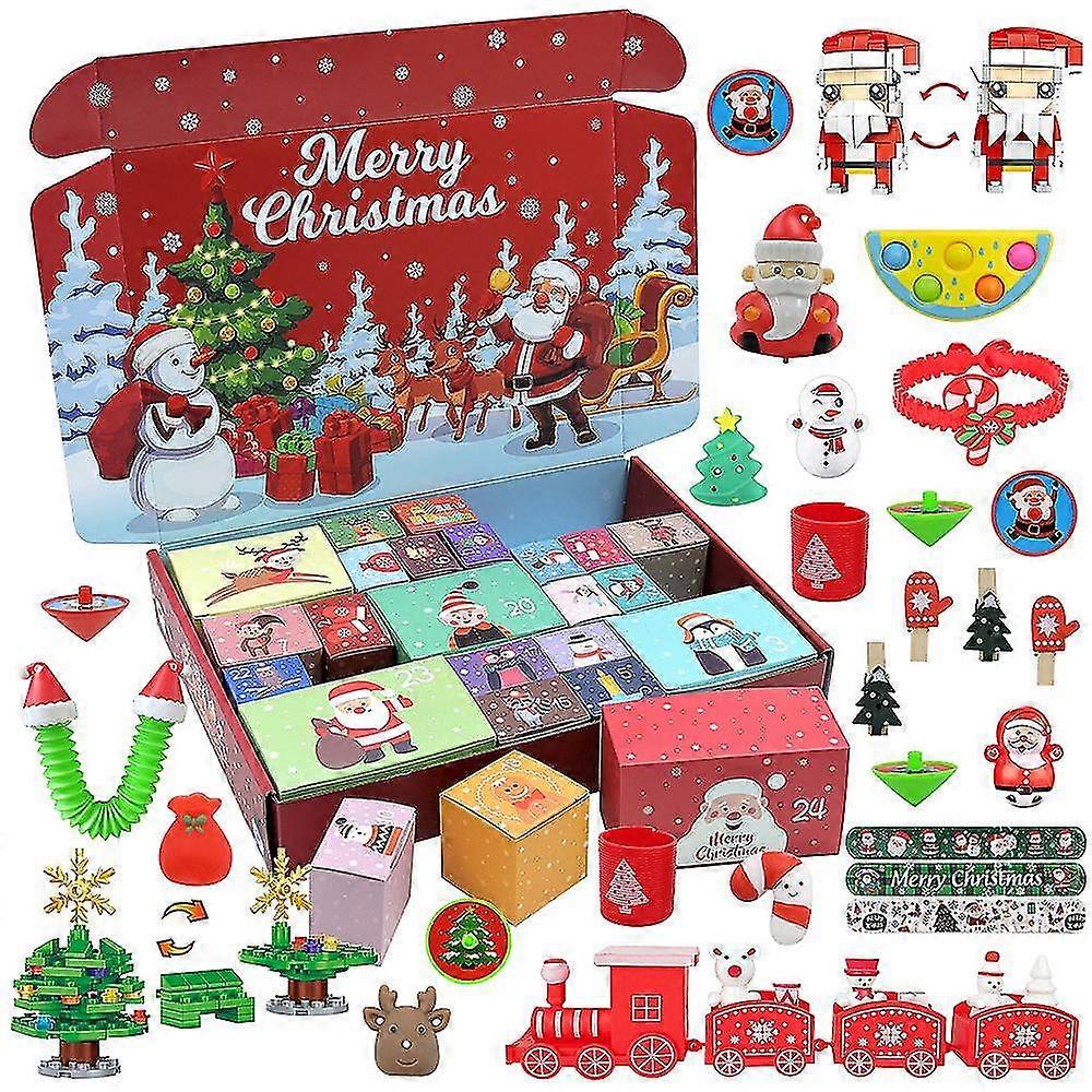 New 24 Small Boxes Christmas Countdown Blind Box