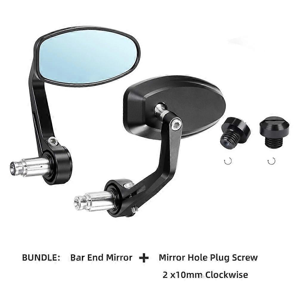 Motorcycle Handle Bar End Miirror Universal Rear Side View Mirrors CNC 13mm-18mm Motorbike For Cafe Racer Scooter For TMAX530