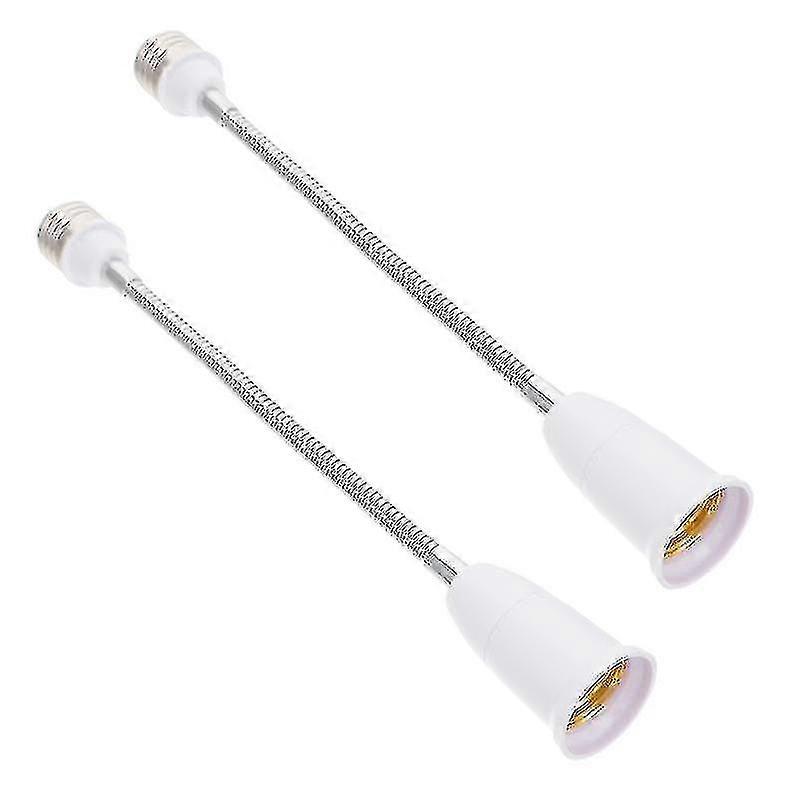 2pcs Flexible E27 To E27 Light Bulb Socket Extender Light Converters Extensions