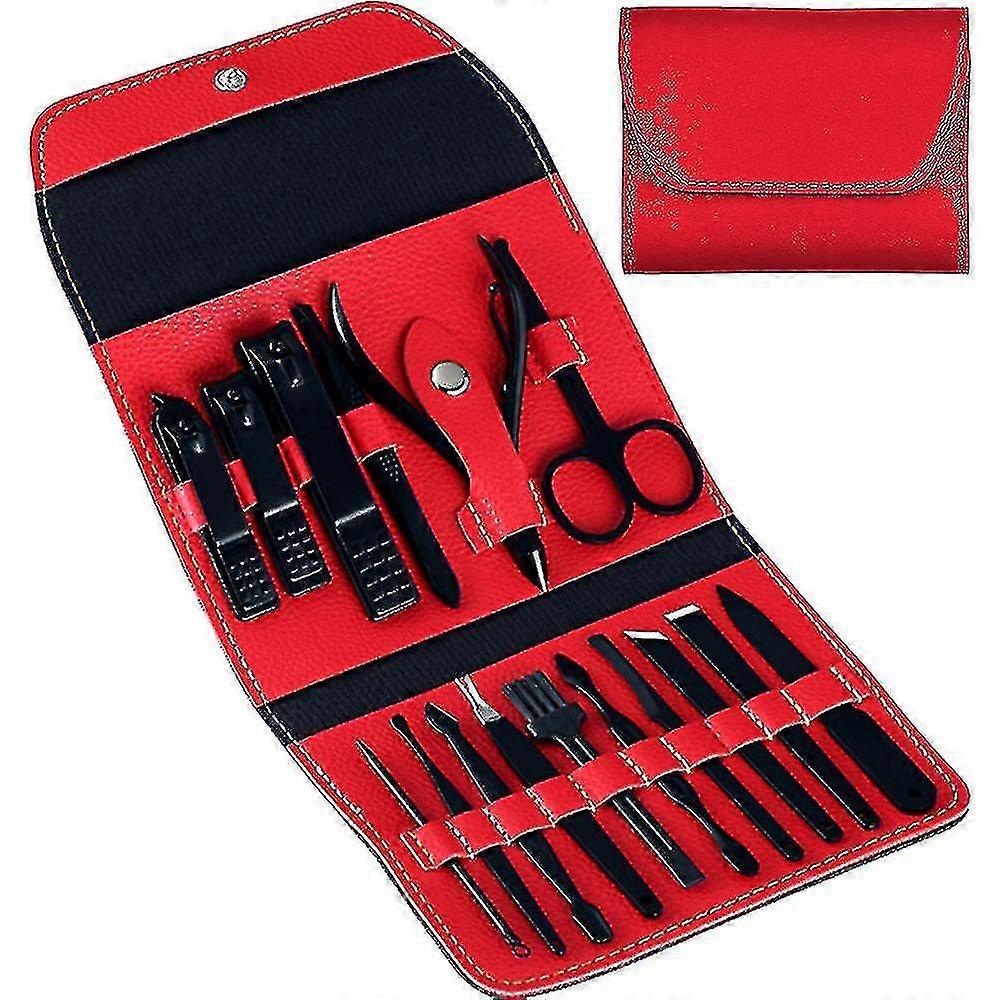 Professional Manicure Set, 16 Pieces Pedicure Kit Nail Clipper Set