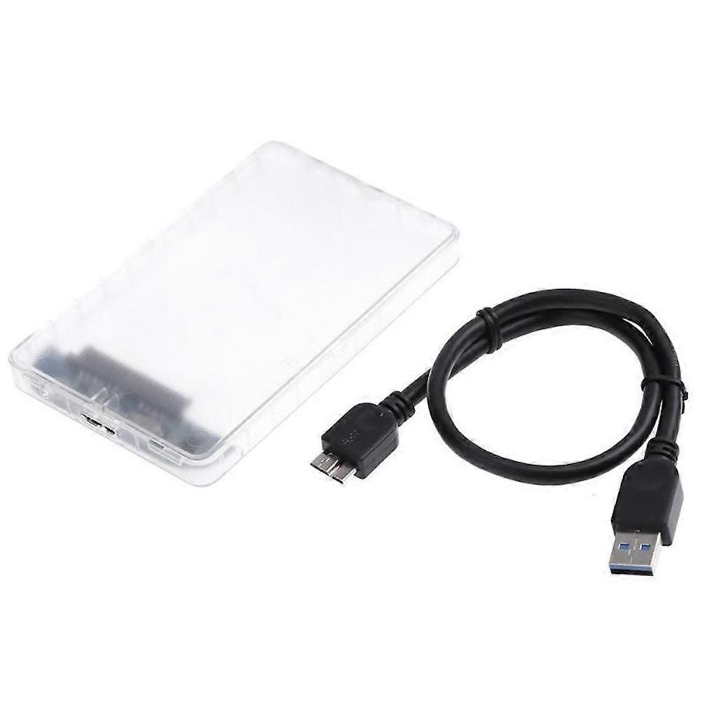 Transparent HDD Case 2.5 inch USB3.0 to Sata 2.5 Tool Free 5 Gbps Support 3TB UASP Protocol Hard Drive Enclosure caddy