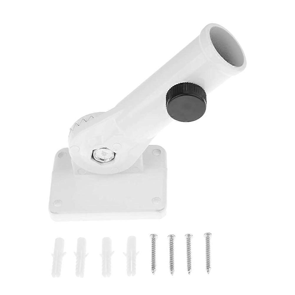 1 Set Wall-mounted Adjustable Flagpole Holder Wall Mount Flagpole Bracket
