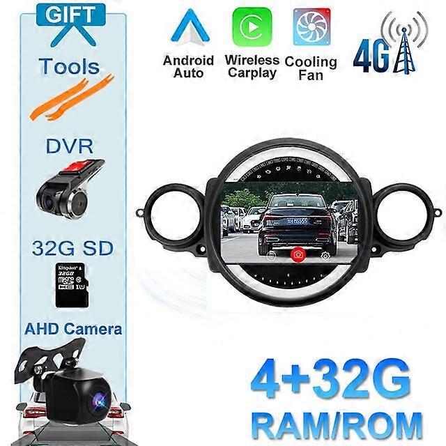 9 Inch Android 12 DSP Car Radio Auto Stereo Player WiFi GPS Navigation Video Bluetooth For BMW MINI R56 R60 2007-2013