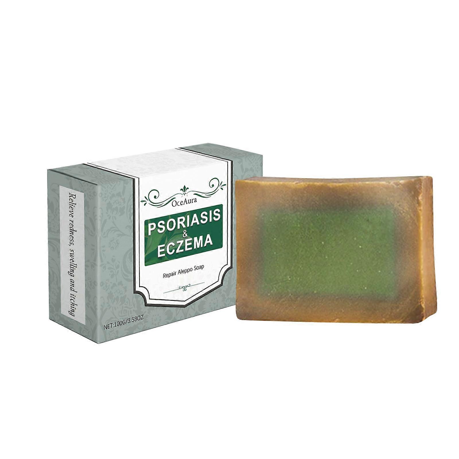 Psoriasis Soap, Psoriasis & Eczema Soap Bar för ansikte och kropp, All Natural Dermatitis, Psoriasis Behandling för torr, kliande, flagnande hud