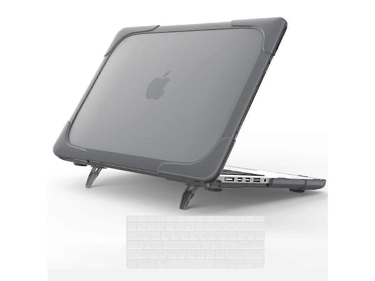 For MacBook Pro 13 Inch Retina Case (Version 2015/2014/2013) [Heavy Duty][Snap on][Dual Layer] Hard Cover with Foldable Stand & Keyboard Cover for Mac