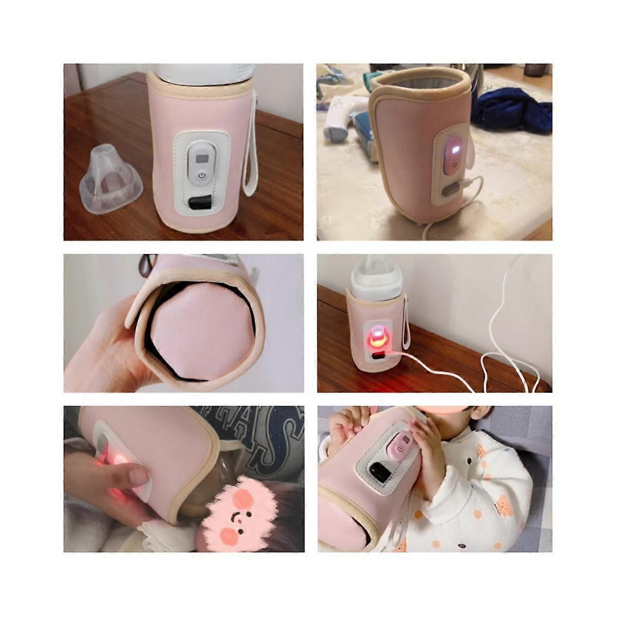 USB Milk Water Warmer Travel Stroller Insulated Bag Digital Display Baby Nursing Heater for Outdoor