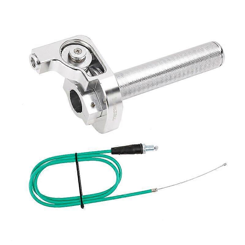 22mm Universal CNC Aluminum Accelerator Throttle Twist Grips Handlebars Cable for Honda CRF230 CR80 Kawasaki KLX Dit Pit Bike Motorcycle Elbow & Wrist