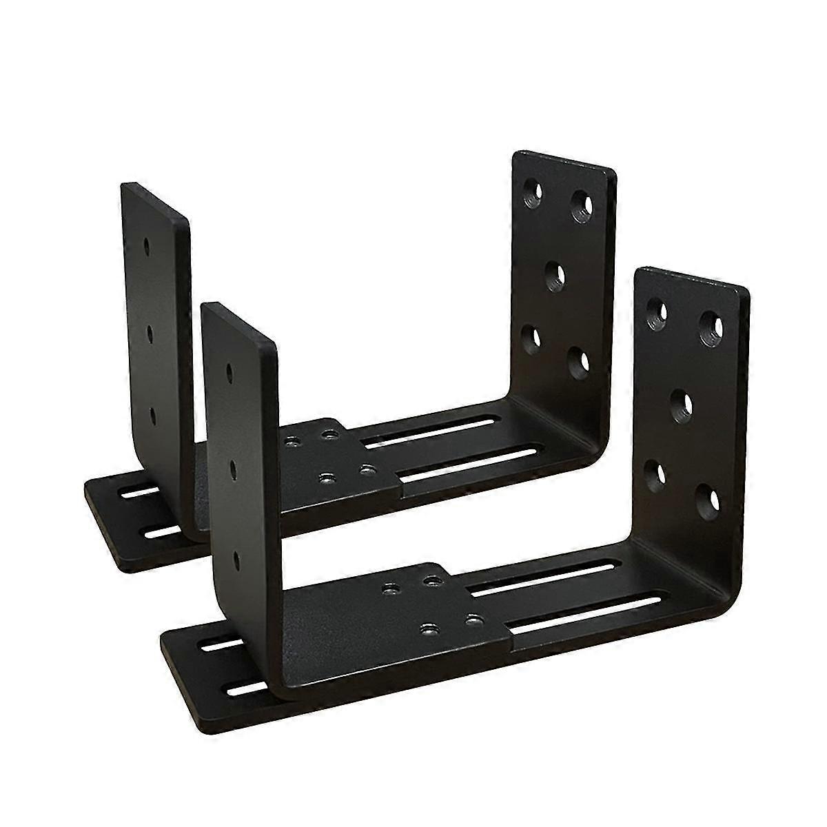 Adjustable Door Barricade Brackets, Heavy Duty Door Security Bracket, Drop Open Bar Holder For Secu