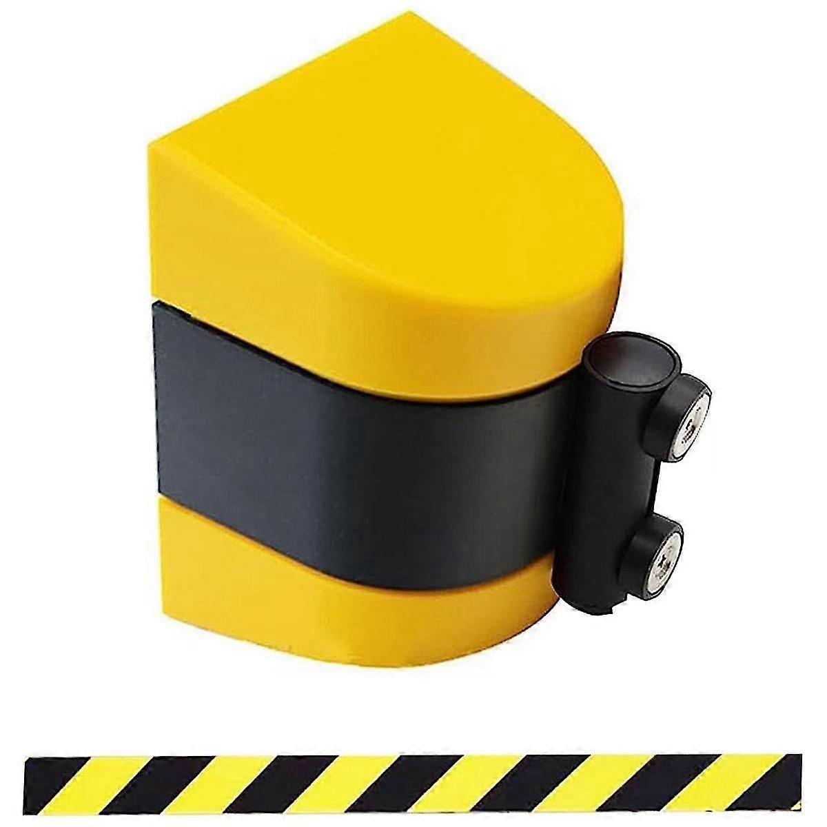 Magnetic Retractable Belt Barrier, Queue Barrier Belt With Magnetic Adsorption, 10m Safety Cordon B