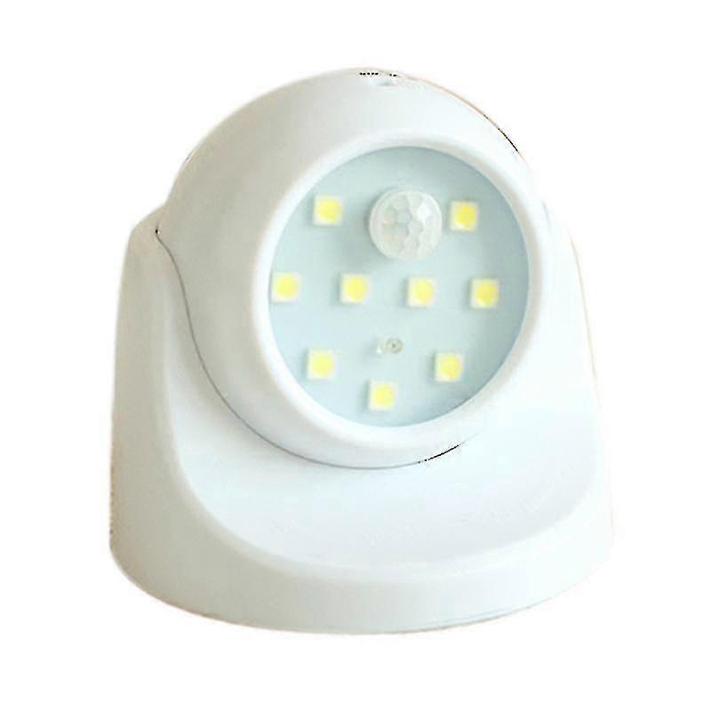 Led Motion Detector Lamp 360 Degree Rotating Sensor Lamp, White