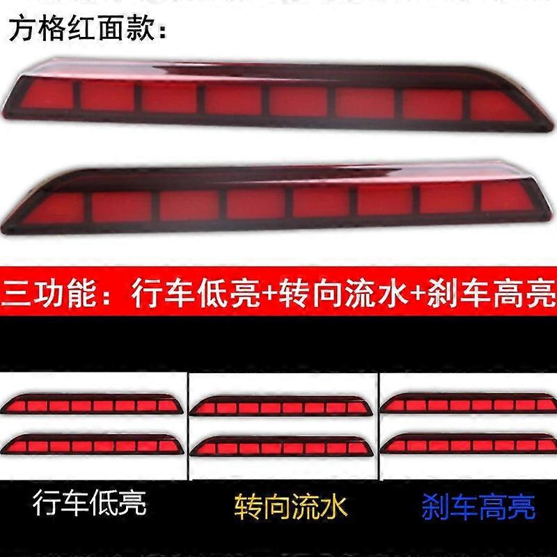 LED Bumper Light For Ford Explorer 2019 2020 2021 2022 3-in-1 Rear Fog Lamp Brake Light Dynamic Turn Signal Reflector