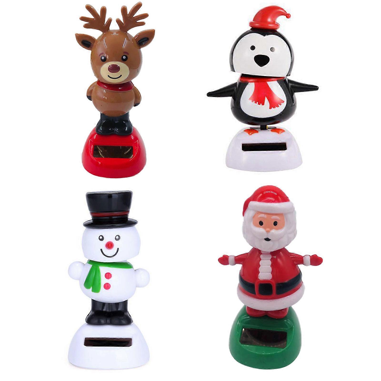 4Pack Christmas Solar Powered Dancing Toys