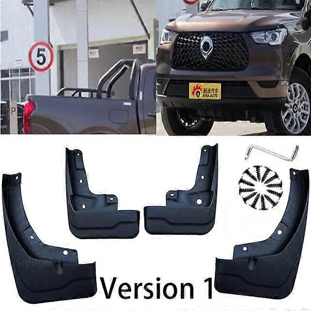 For Great Wall Cannon GWM P Series Pao Poer Ute 2019~2022 Mudflaps Splash Guards Mudguards Front and Rear Fenders Mud Flaps 2021