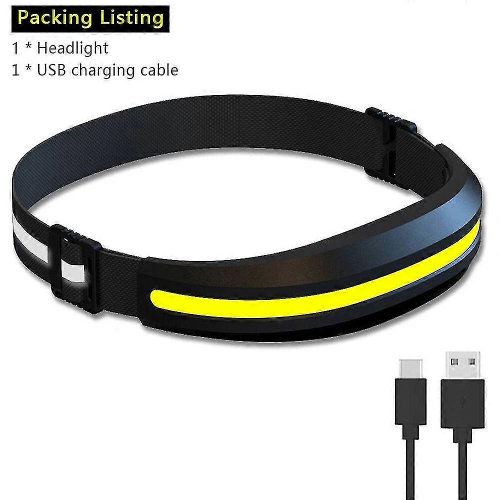 Lx300 Cob Running Headlamp Red White Light Source Led Headlight Usb C Rechargeable Flashlight Work Light Hiking Fishing Lanterna