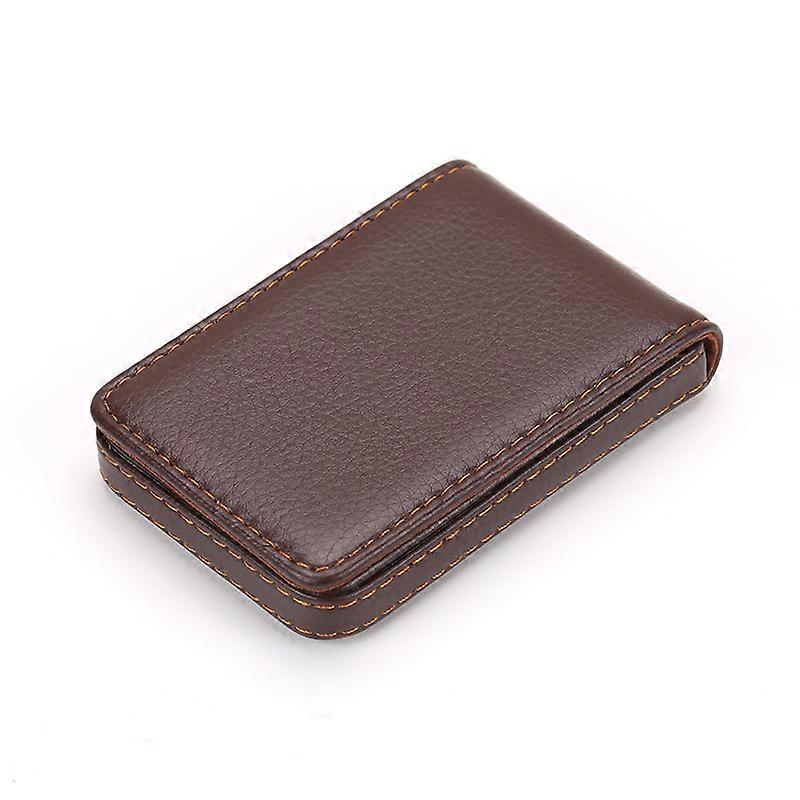 New Business Card Holder Men Card ID Holder Magnetic Attractive Card Case Box Mini Wallet Male Credit Cardholders Card Organizer