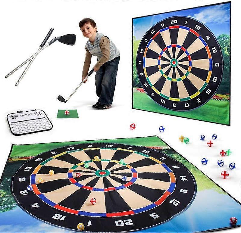 Chipping Golf og dart Øvelsesmåtte, Golf Strike Game Mat Fritid Puslespil Udendørs sæt