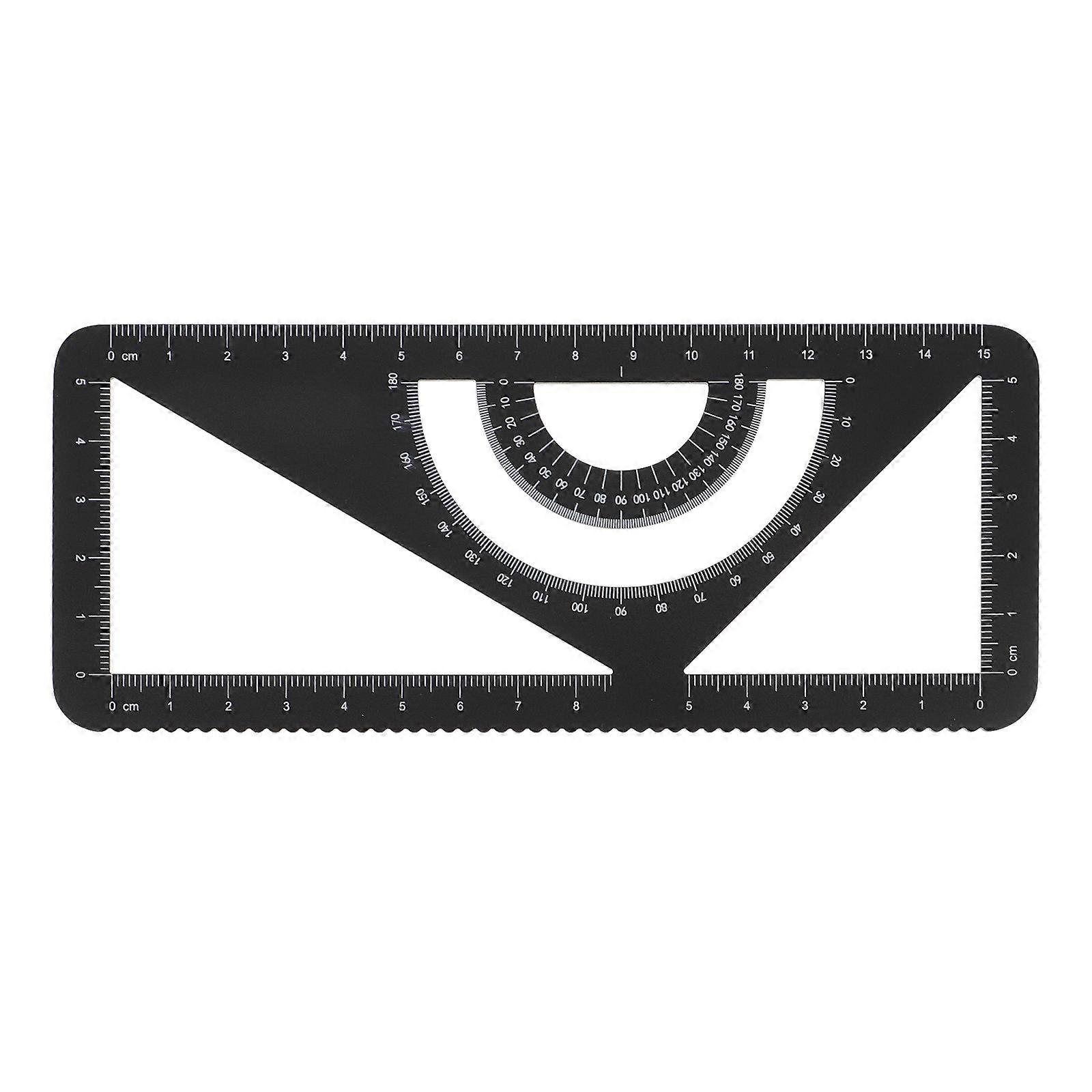 Ruler Set Drawing Measurement Geometry Triangle Straightedge Protractor