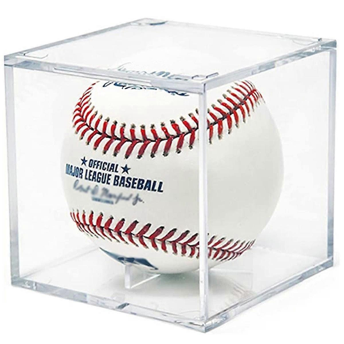 Baseball Display Box, UV-resistent akryl display box, klar display box Baseball Cube souvenir display case