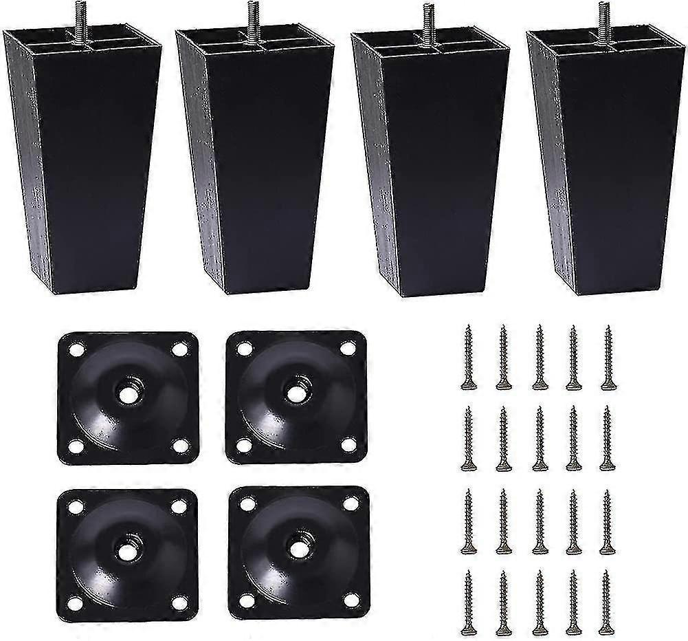 Móveis pernas 4,7 polegadas cônico plástico sofá ônibus pernas pacote de 4 cônicos --