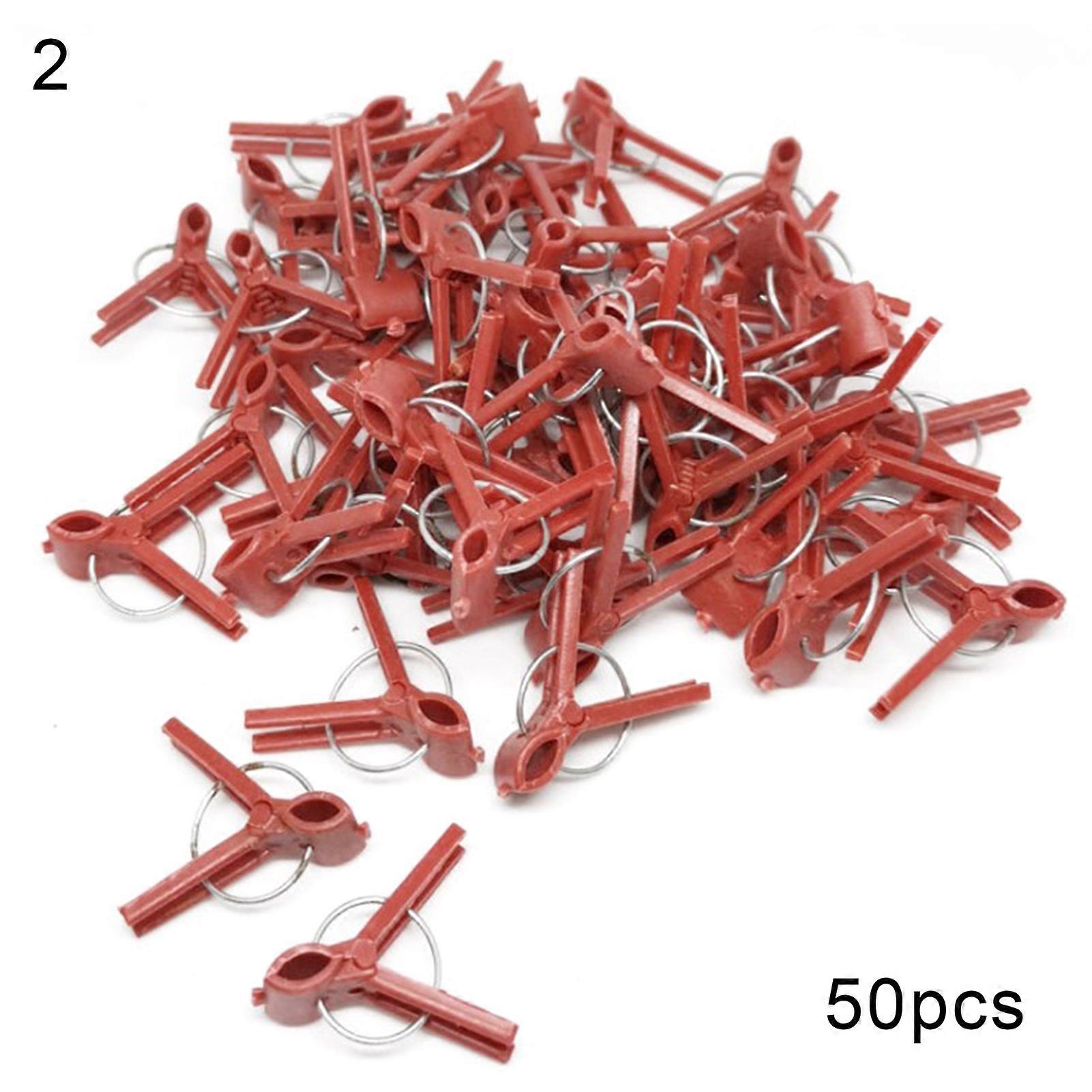 50Pcs/Set Grafting Clips Reusable Flexible ABS Grafting Clips Garden Plant Support for Eggplants Qinhai