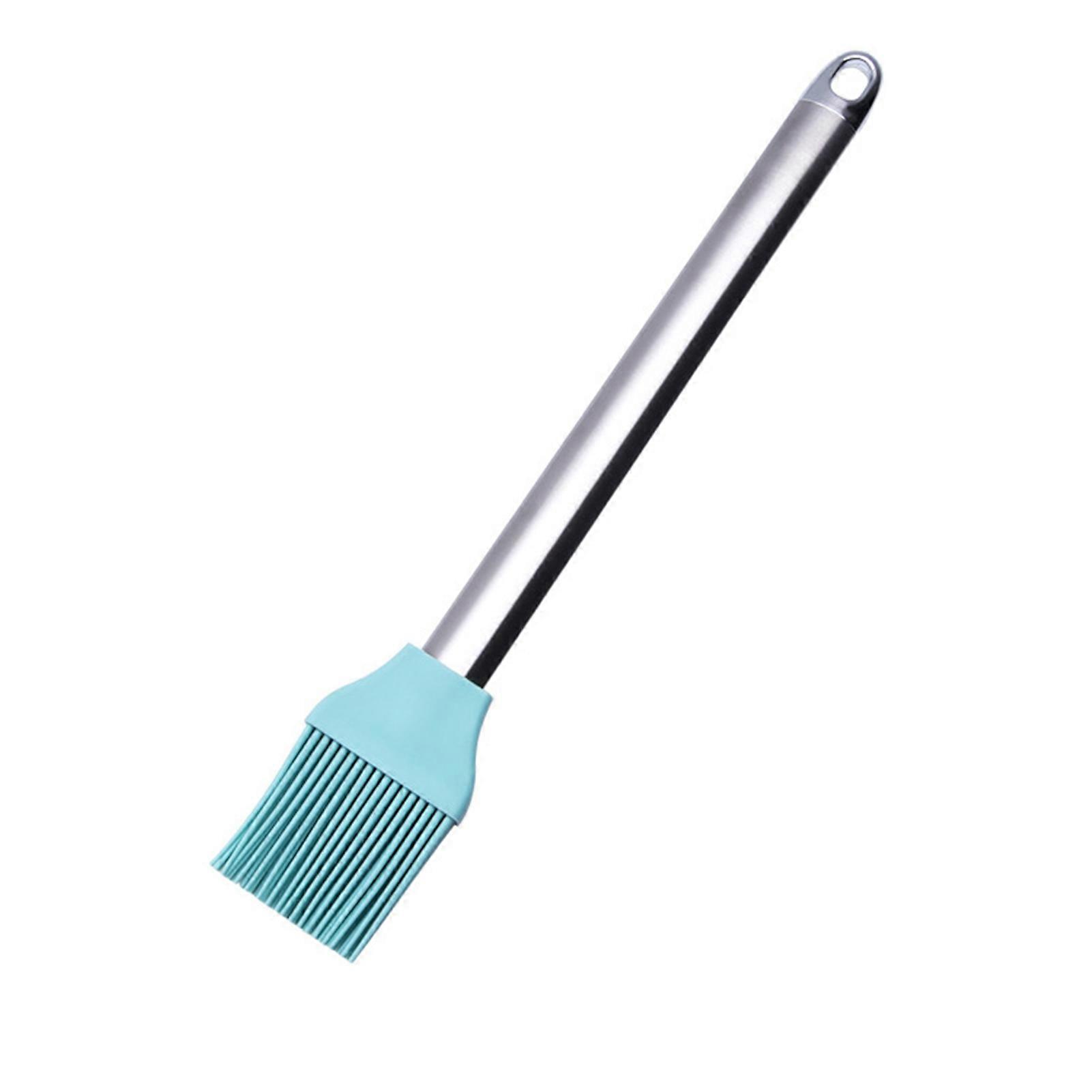 Escova de óleo multifuncional resistente a altas temperaturas com cabo de aço inoxidável para churrasco, cozinha e cozinha