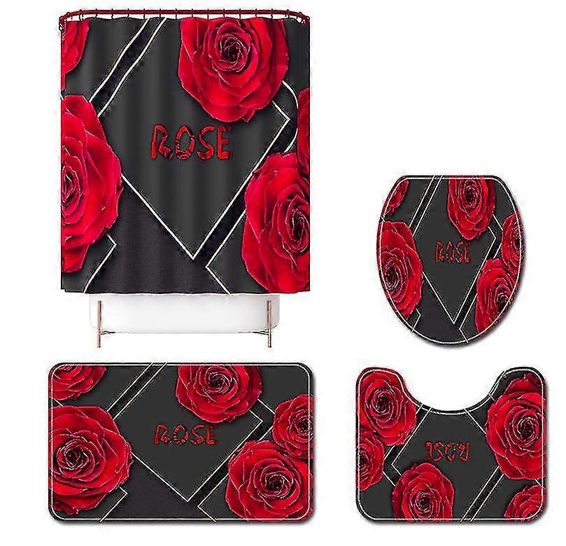 4pcs badkamer mat