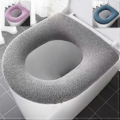 3 Stück dicker Badezimmer Weiche Toilettensitzabdeckung Pad Toilettendeckelabdeckung Kissen Weich Dicker