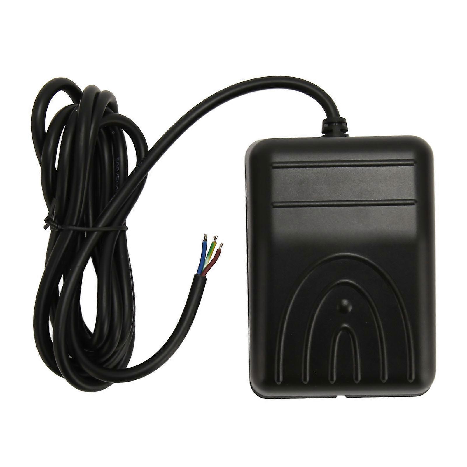 Foot Switch 16A 250V AC High Power Self Resetting Waterproof Single Foot Pedal Controller Switch with 6.6ft Cable FS211W3B, 3 Wire Core