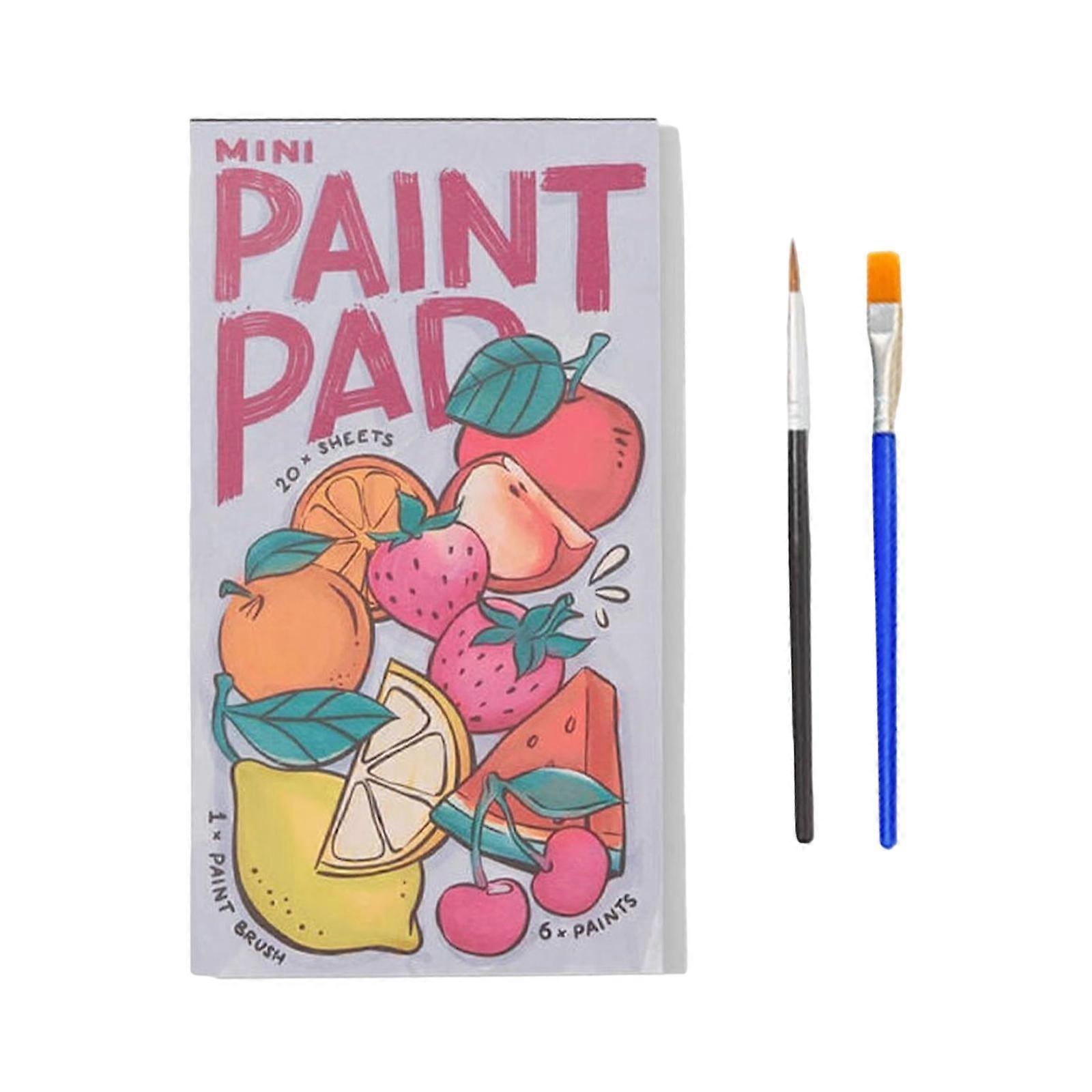 Mini Paint Pads Book Entertainment Color Drawing Toy Creativity Coloring Book