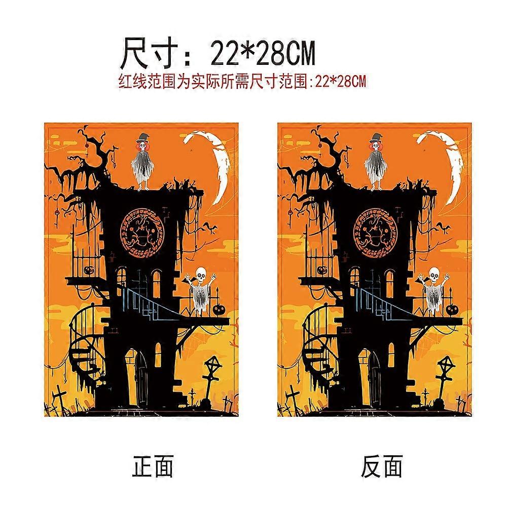 Cloth Book Cover Notebook Wraps Rectangle Castle 280x220mm