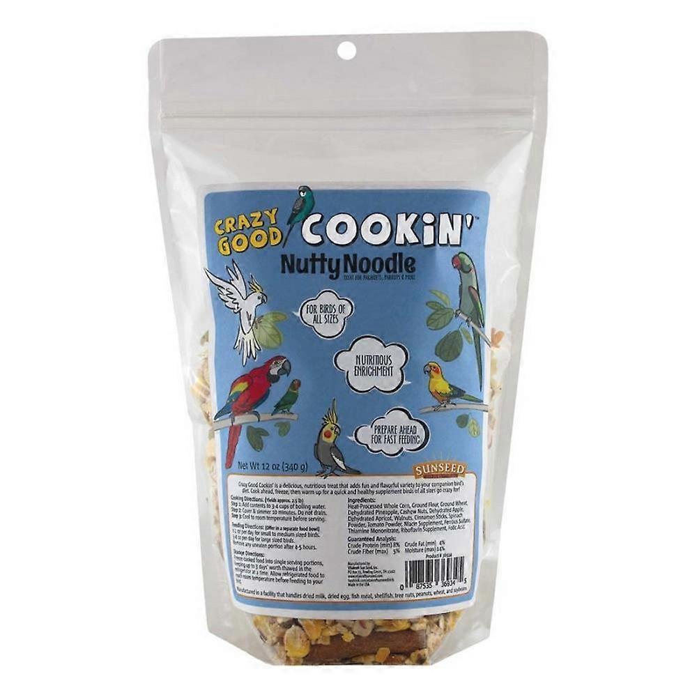 Sunseed Sun Seed Crazy Good Cookin' Nutty Noodle Bird Treat, 12 Oz