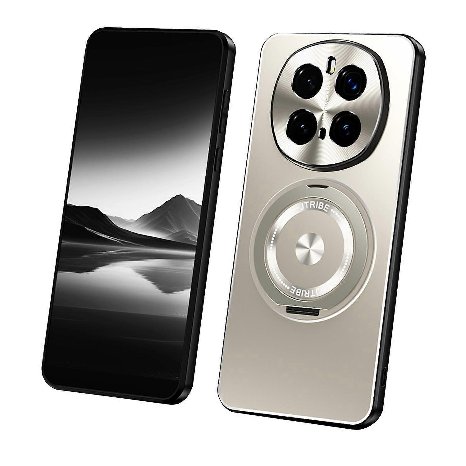 For Honor Magic 7 Pro Fine Matte Metal Design Ring Case Titanium