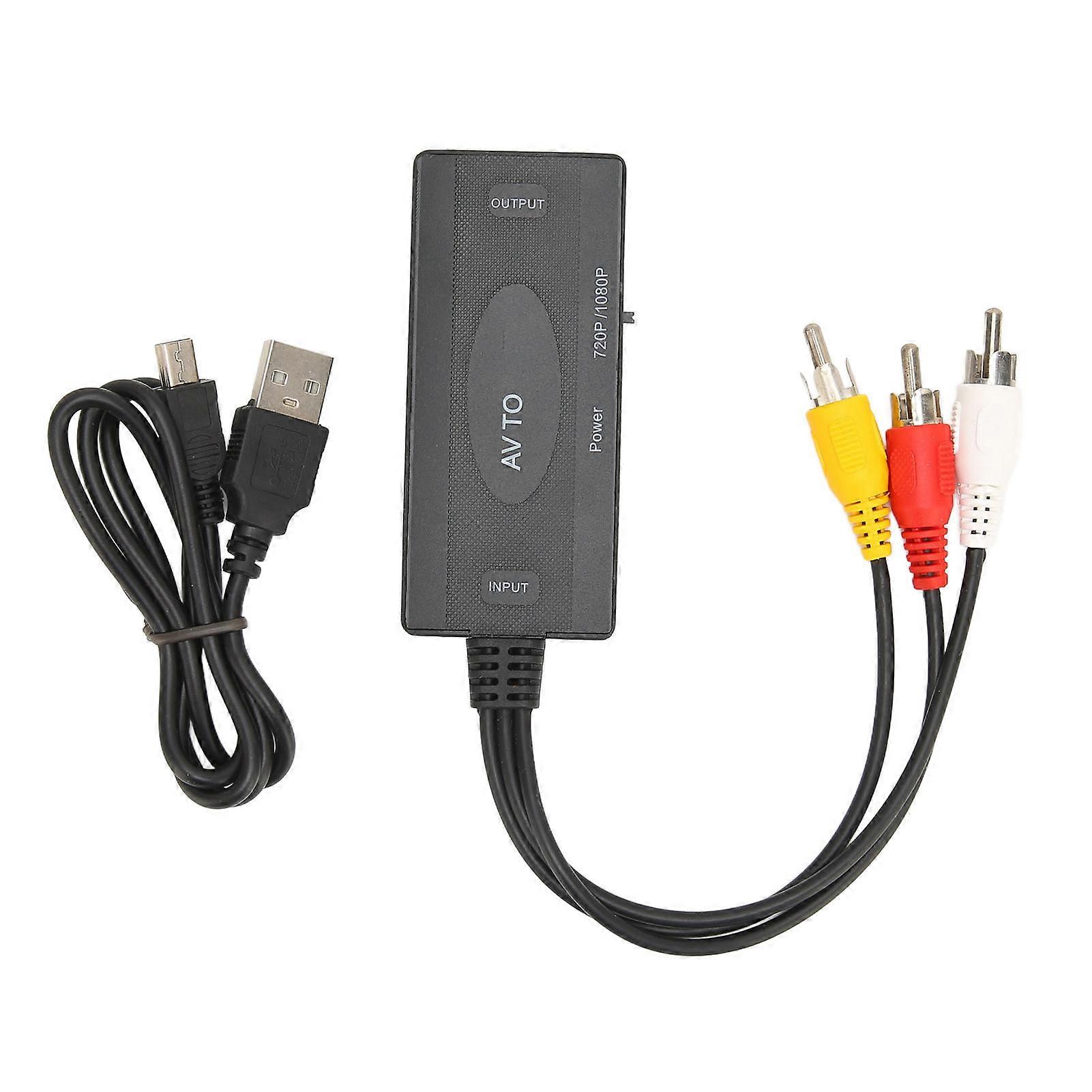 HD Video Converter Box: RCA/AV/Composite to HD Multimedia Interface Adapter for TVs & More