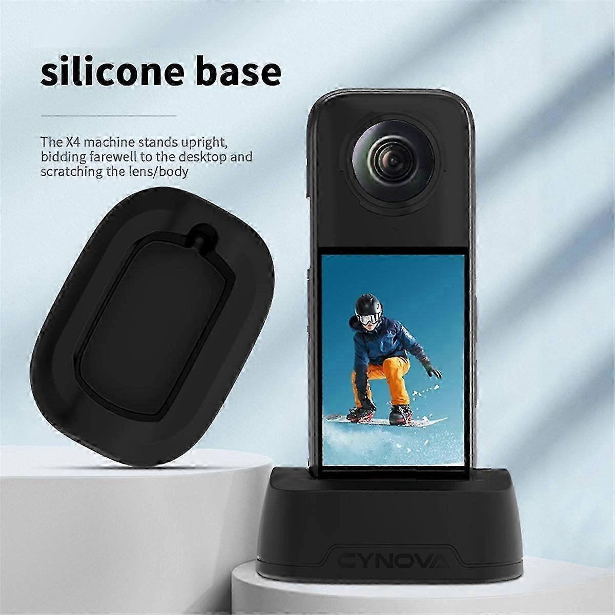 For X4 Silicone Stand Base Holder Mount For Insta 360 X4 Action Camera Accessories
