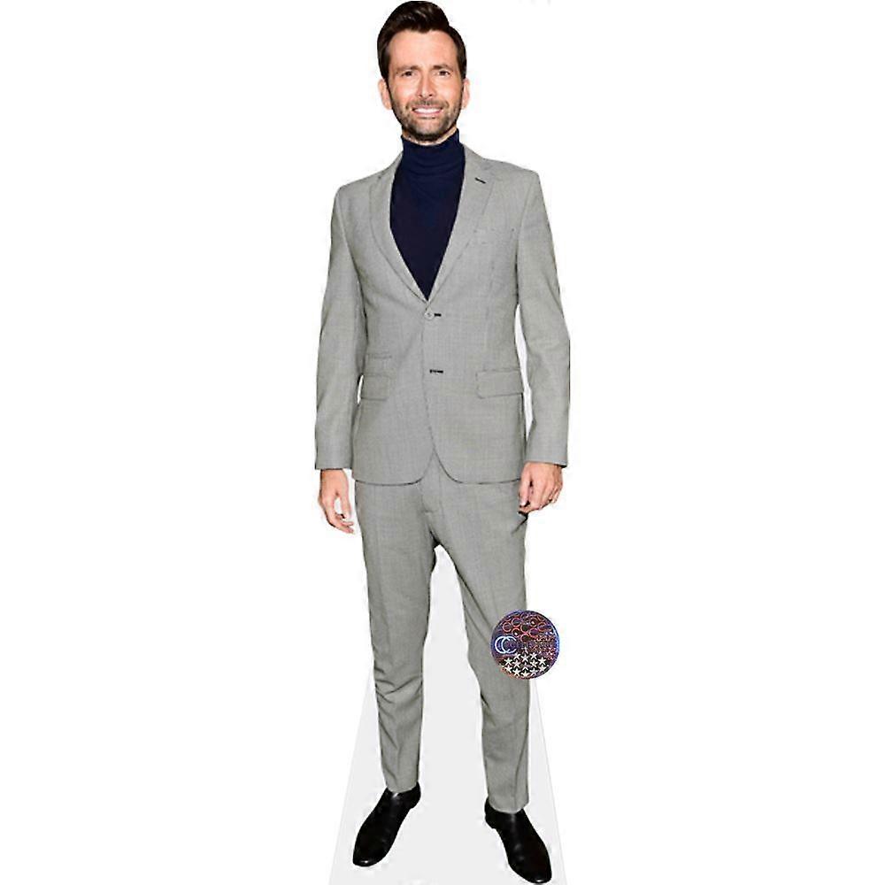 David Tennant (Grey Suit) Cardboard Cutout (life size OR mini size). Standee. Stand Up.