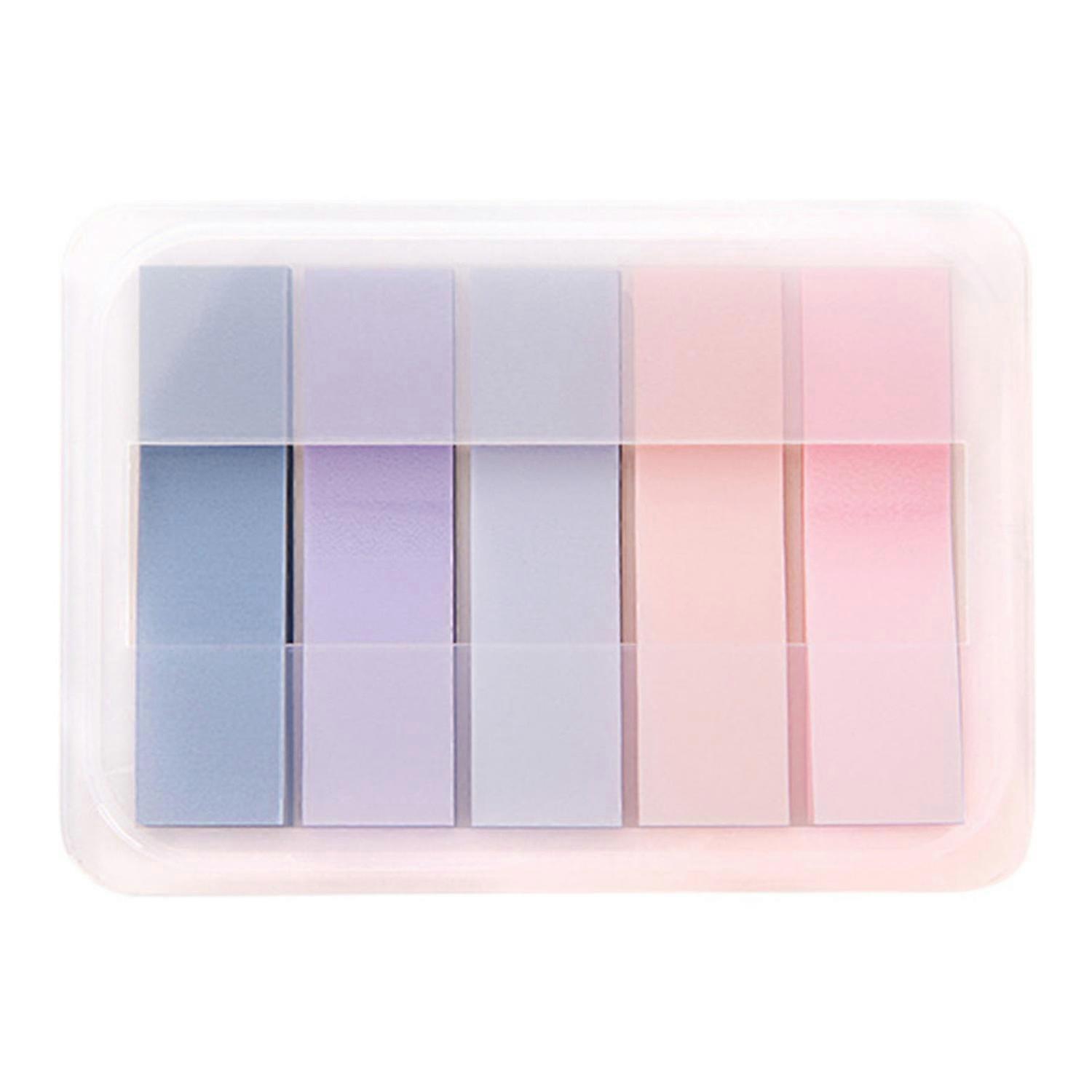 100 Sheets Page Makers 5 Colors Quick Labeling Firm Adhesion Pull Out Index Sticky Notes for Office 