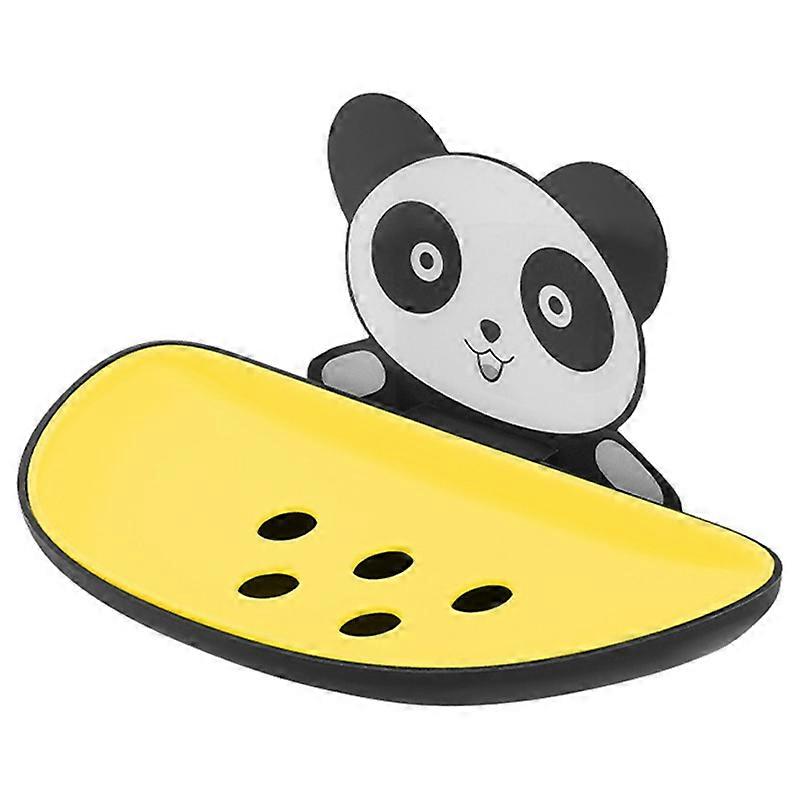Type C Panda Design Wall Mounted Adhesive Soap Holder Draining Soap Dish Rack