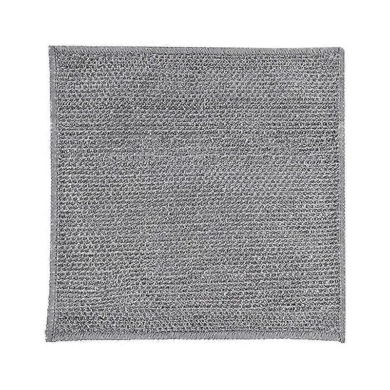 Strofinacci in filo d'acciaio a doppia faccia Strofinacci d'argento invece di palle d'acciaio Strofinacci da cucina non oleosi Panno per la pulizia del filo