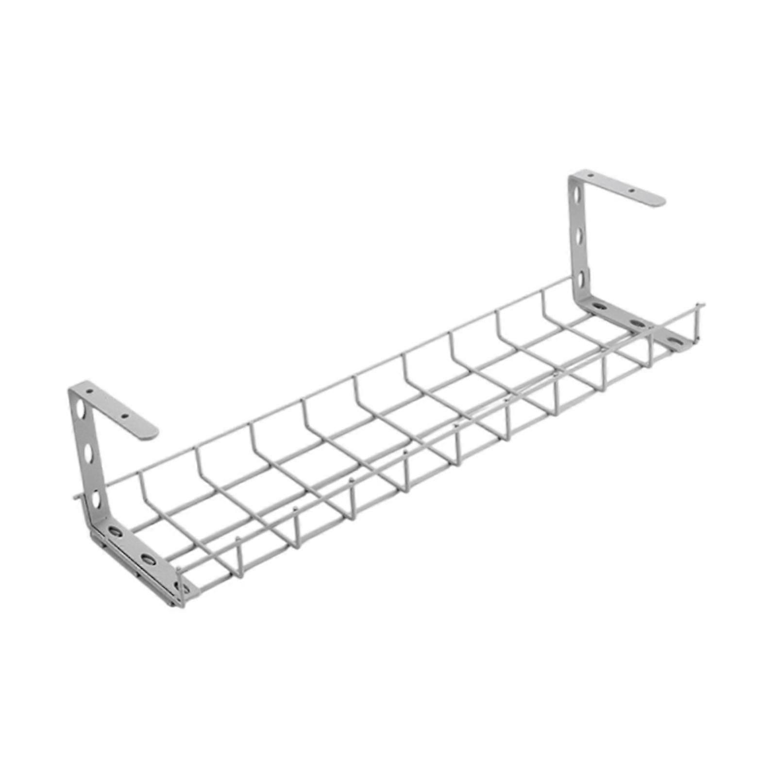 Under Desk Wire Storage Rack Wire Management for Office Study Room Magazines