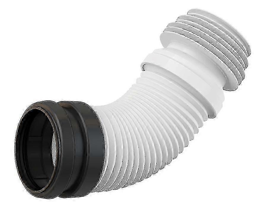 Universal Range Flexi Plastic Flexible Wc Toilet Elbow Waste Connector 90/110mm