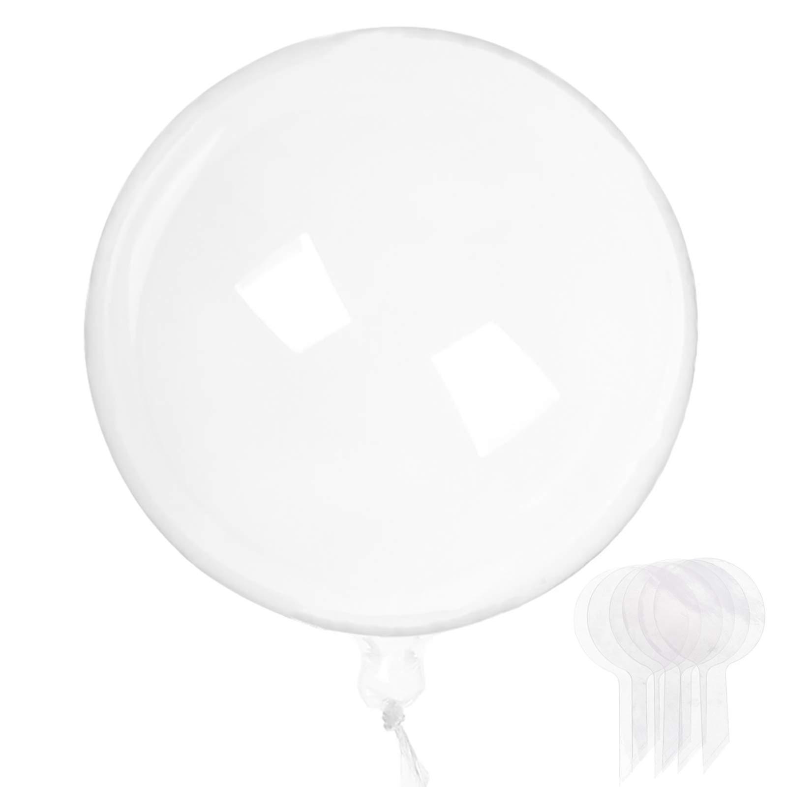 20 clear pop balloons 18 inches - clear helium balloons for events