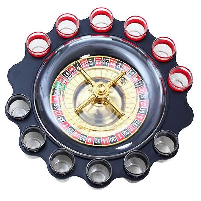 12 Cups of Russian Roulette Wheel Wine Glass Game KTV Roulette Game Wine Glass Wheel Drinking Toys