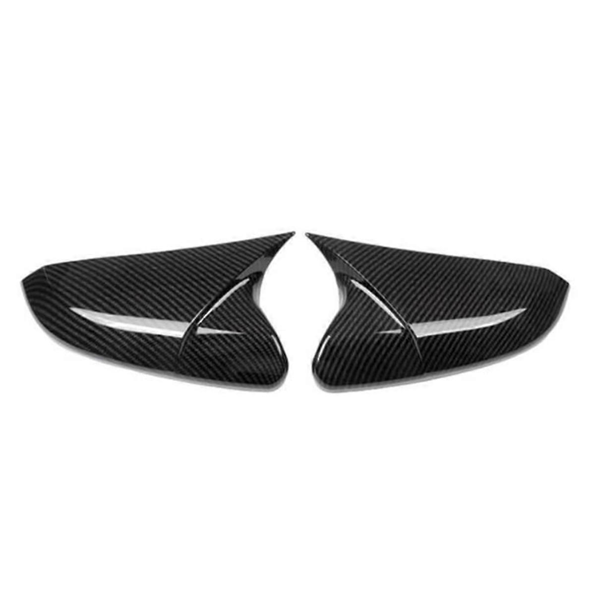 Car Side Wing Mirror Cover Rearview Mirror Shell for 2016-2020 Side Mirror Cover Carbon Fiber Patte