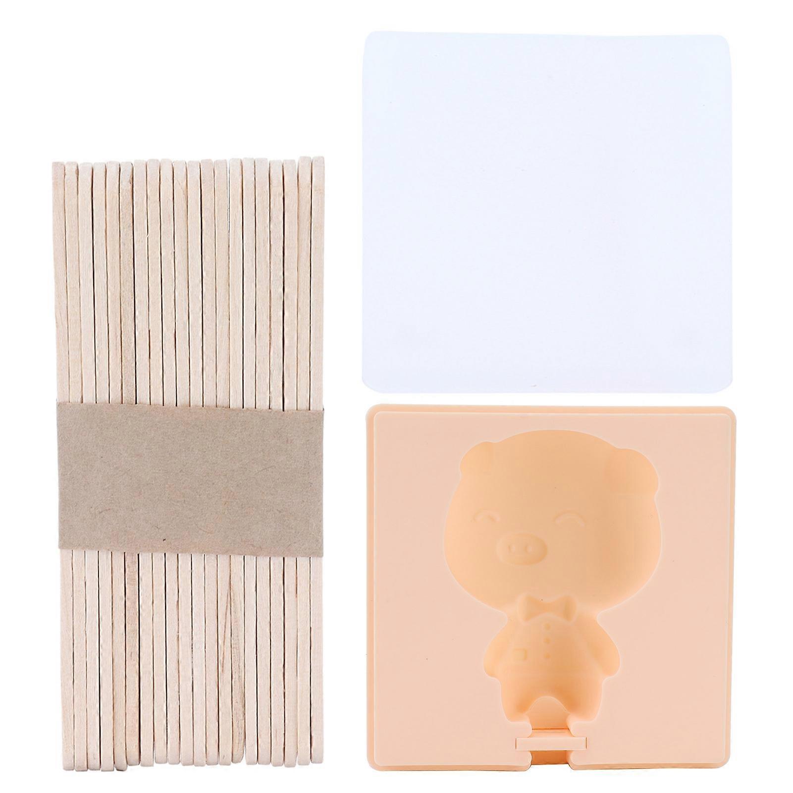 Silicone Ice Cream Mold with Sticks for DIY Ice Bar Making