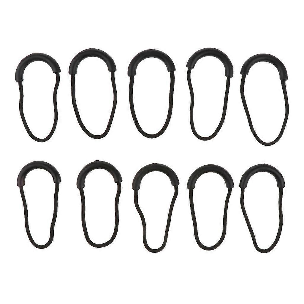 10 Pcs Plastic U Shape Zip Puller Strong Zipper Pull Cord Fluorescent Green