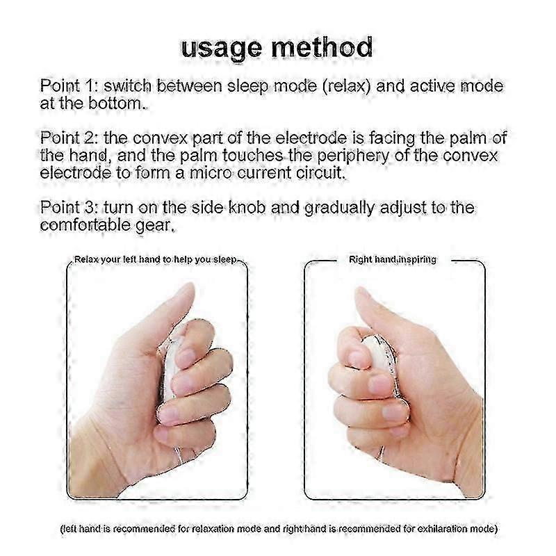 Handheld-Schlafhilfegerät Mikrostromstimulation Hypnose Schlafhilfe Schlaflosigkeitsgerät Anti-Angst-Schnellschlafinstrument