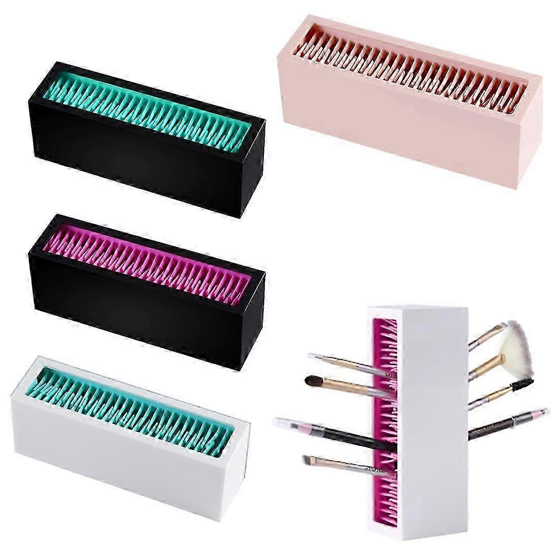 حامل أحمر الشفاه ، منظم المكياج ، حامل فرشاة مكياج سيليكون ، صندوق تخزين مستحضرات التجميل ، تخزين المكياج لرف أحمر الشفاه ، 1 قطعة-