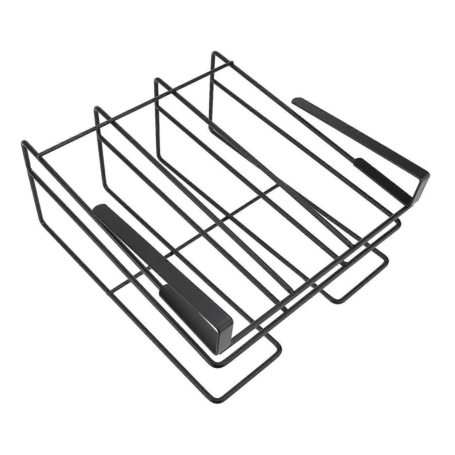 Under Cabinet Rack Multifunctional Carbon Steel Layered Under Cabinet Hanging Holder for Chopping Bo