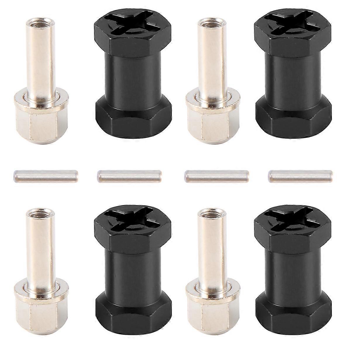12mm Hex Wheel Hub Adaptor 20mm Extension Combiner Coupler Black